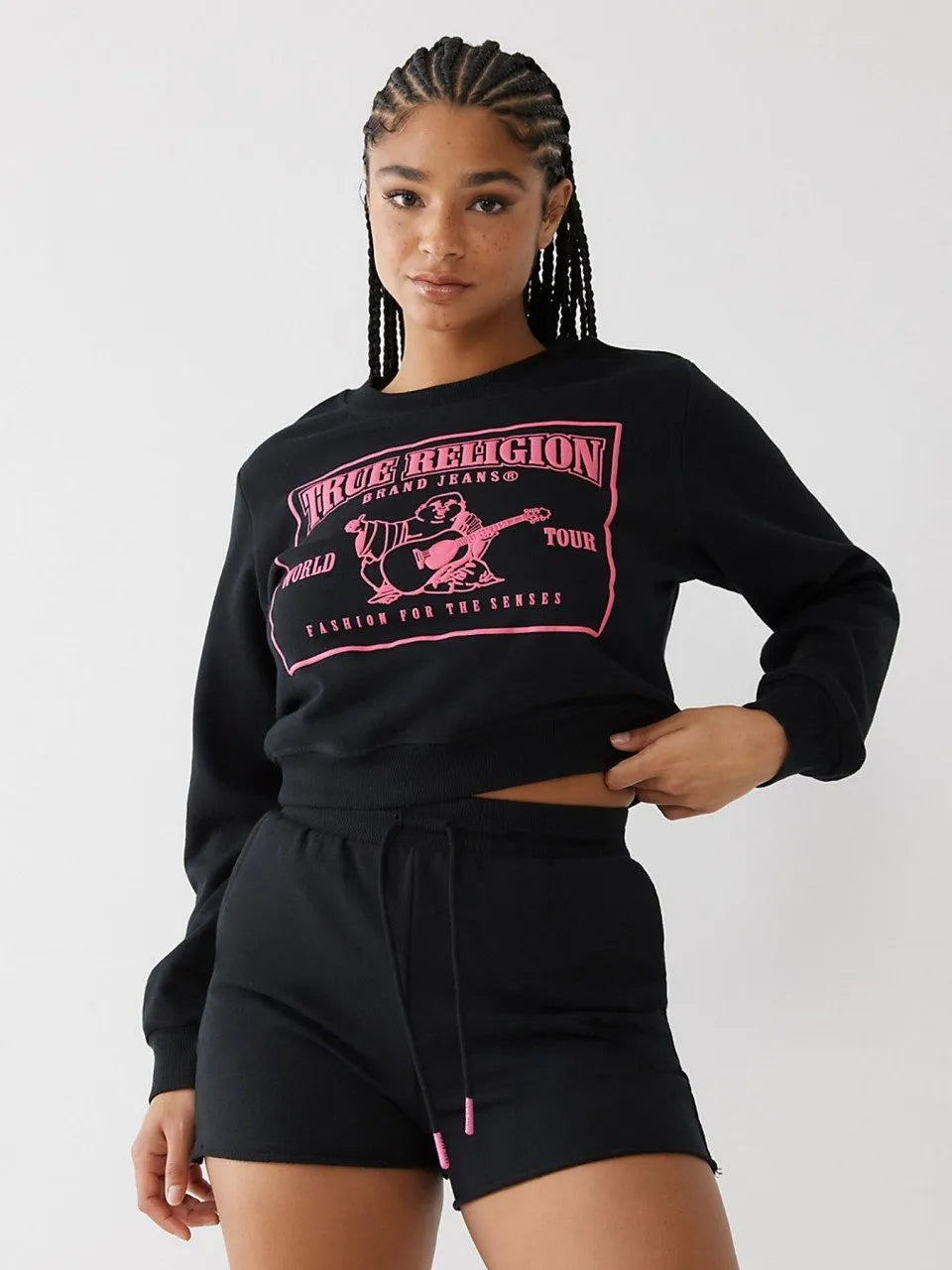 SRS LOGO SHRUNKEN SWEATSHIRT - TRUE RELIGION MEXICO