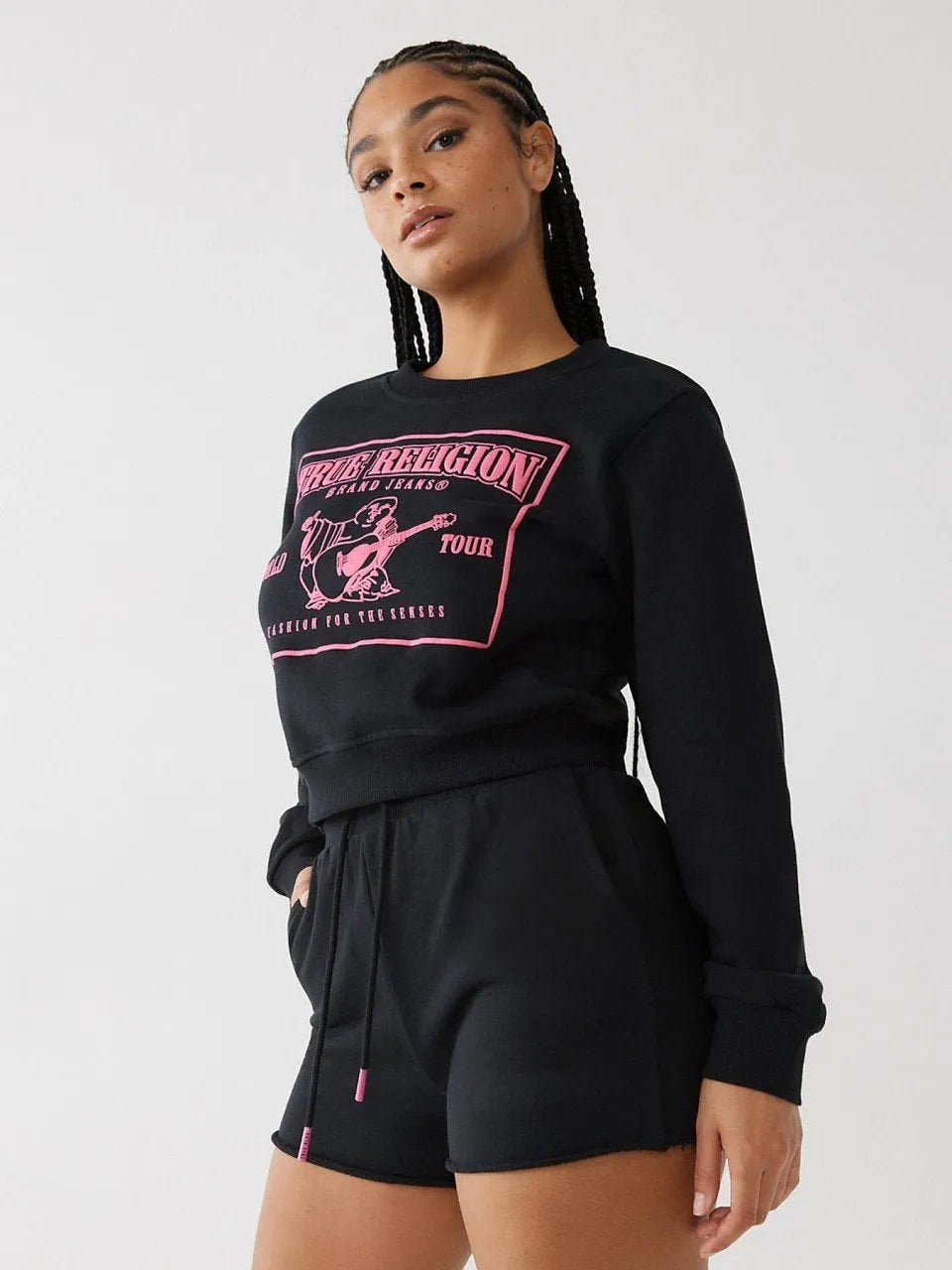 SRS LOGO SHRUNKEN SWEATSHIRT - TRUE RELIGION MEXICO