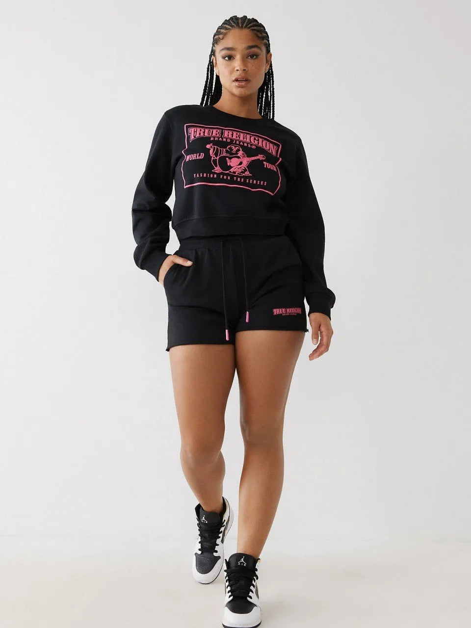 SRS LOGO SHRUNKEN SWEATSHIRT - TRUE RELIGION MEXICO