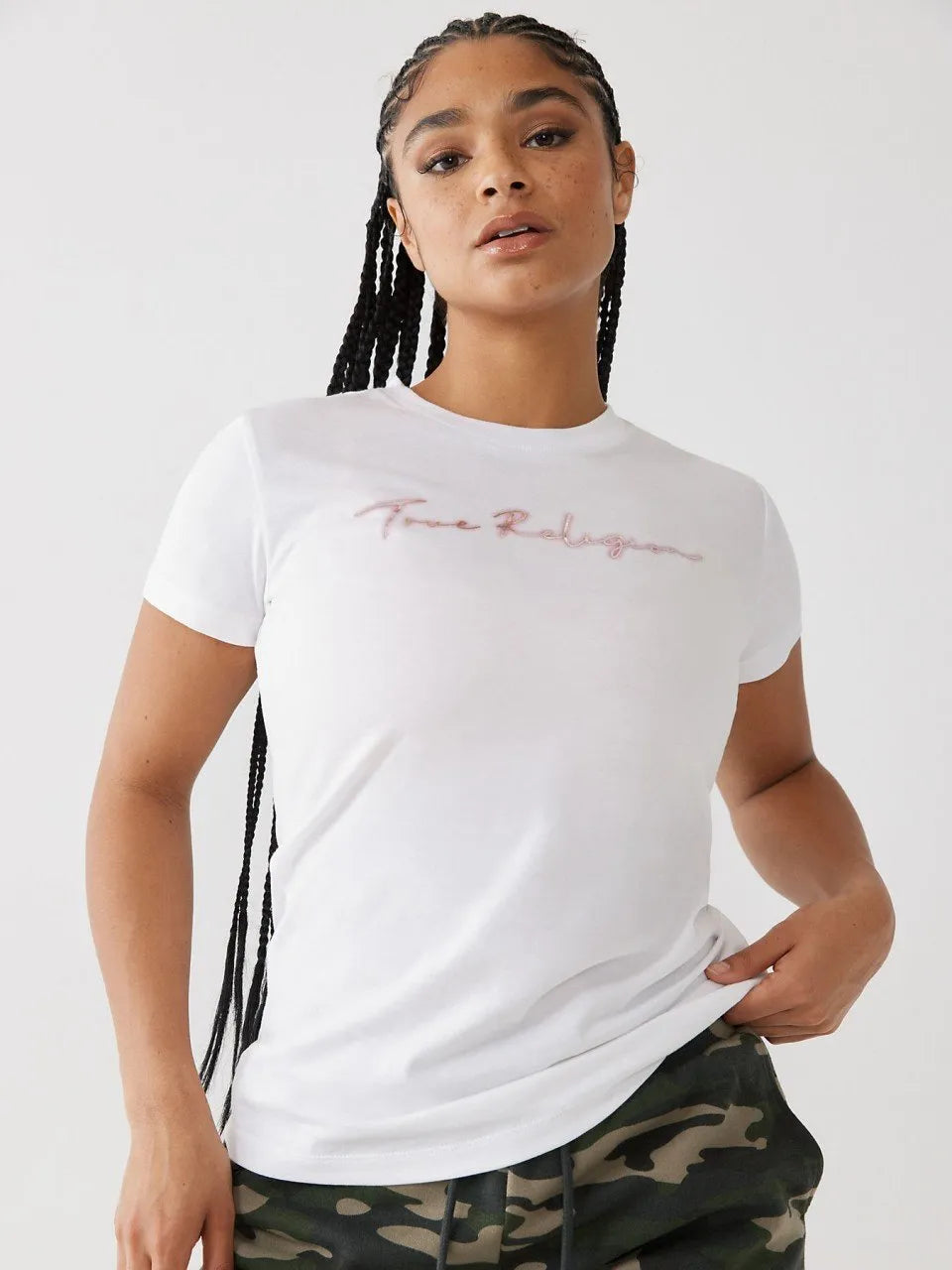 NEON SIGNATURE SLIM CREW TEE - TRUE RELIGION MEXICO