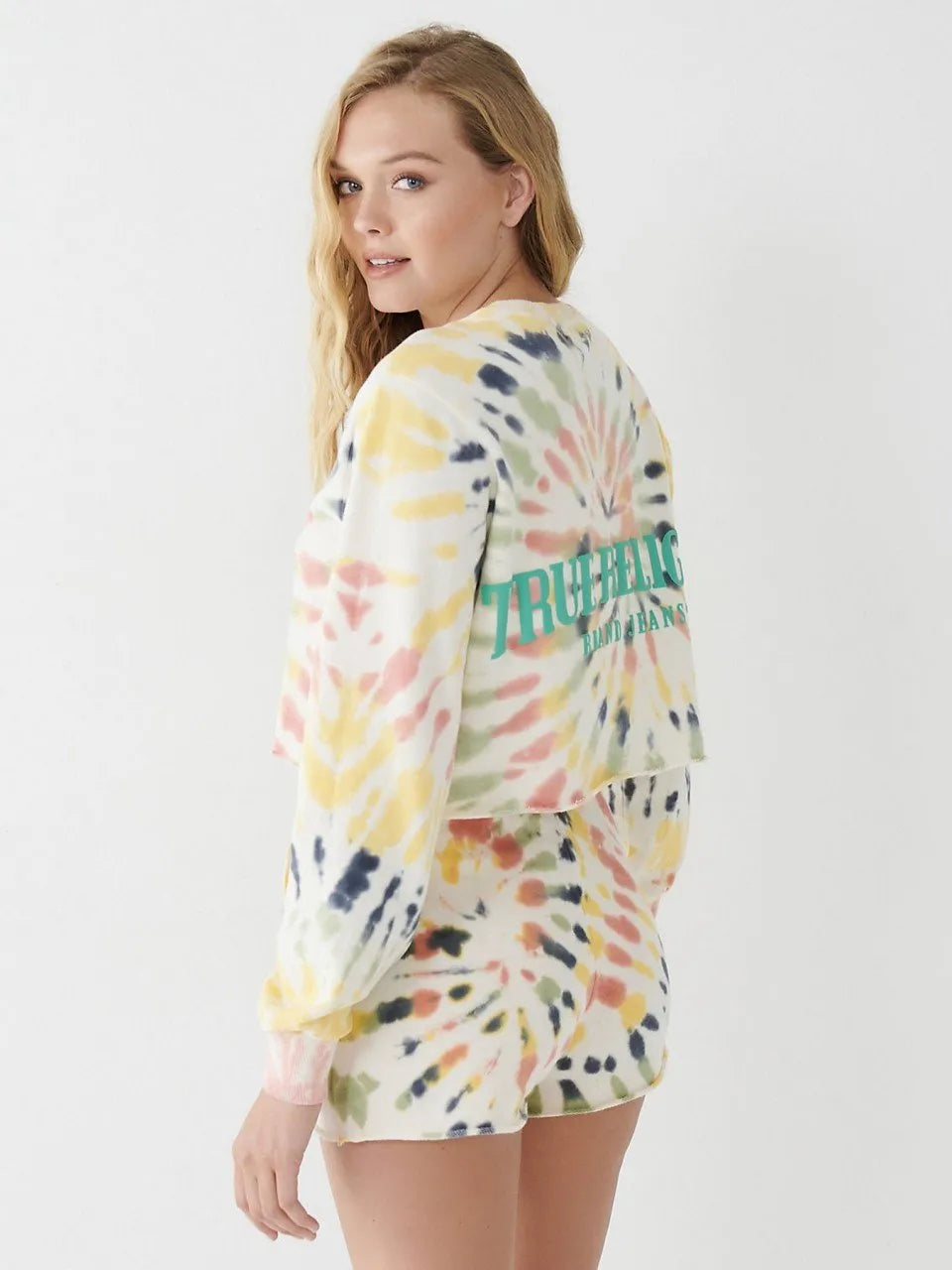 TIEDYE RELAXED CROP SWEATSHIRT - TRUE RELIGION MEXICO