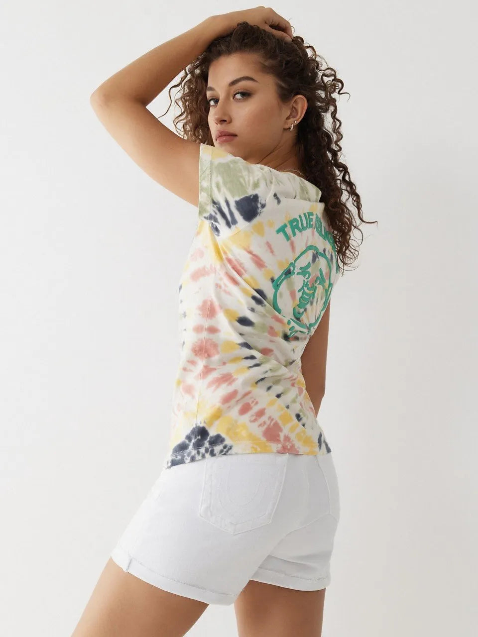 TIE DYE PUFF BUDDHA SLIM V TEE - TRUE RELIGION MEXICO