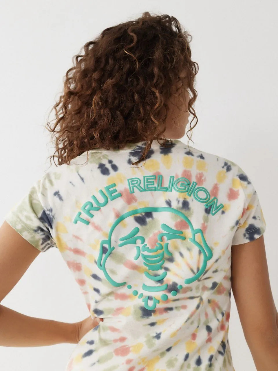 TIE DYE PUFF BUDDHA SLIM V TEE - TRUE RELIGION MEXICO