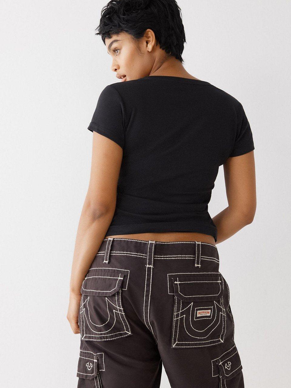 IRRIDESCENT FOIL BUDDHA TEE - TRUE RELIGION MEXICO