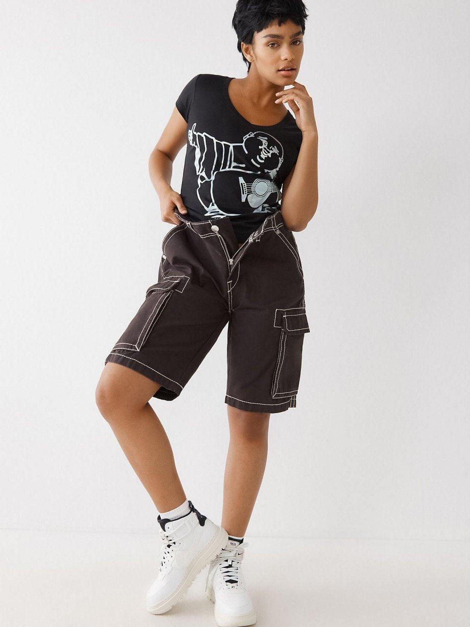 IRRIDESCENT FOIL BUDDHA TEE - TRUE RELIGION MEXICO