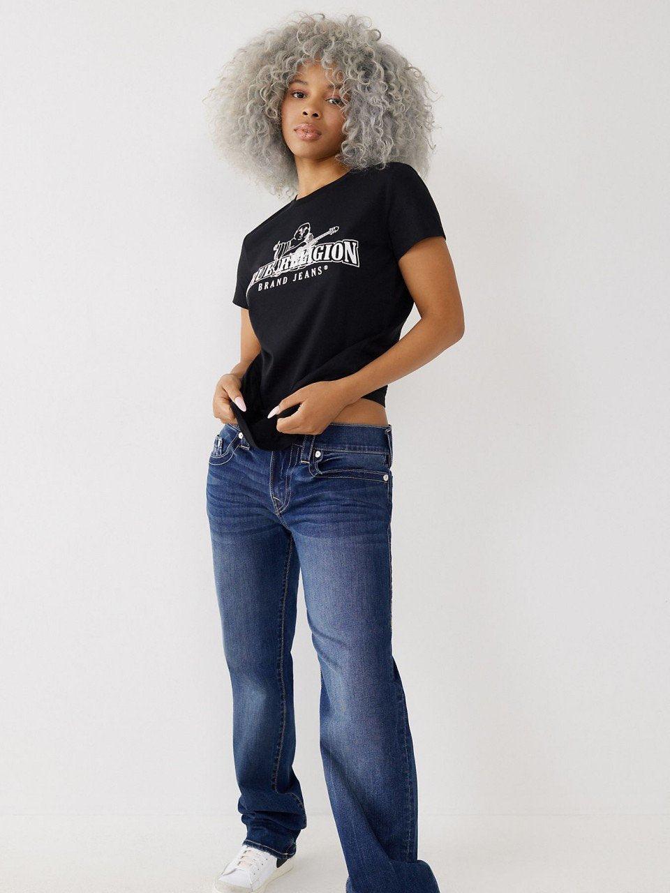 STENCIL LOGO SLIM CREW TEE - TRUE RELIGION MEXICO