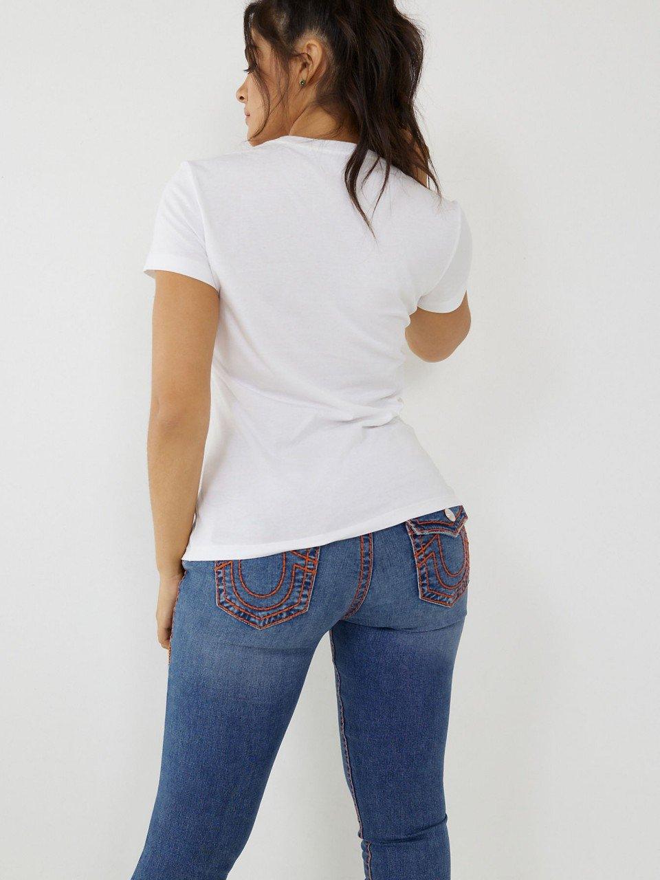 STENCIL LOGO SLIM CREW TEE - TRUE RELIGION MEXICO