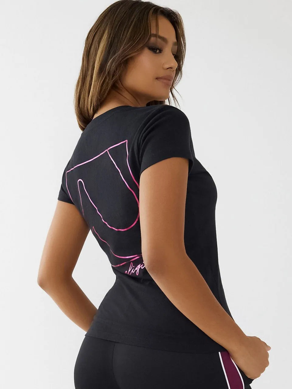 NEON HS SLIM V NECK TEE - TRUE RELIGION MEXICO