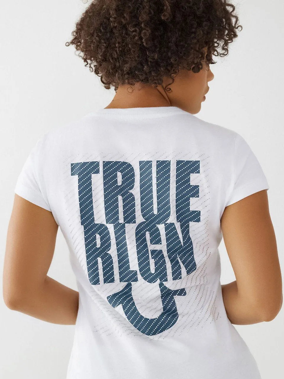 GRADIENT TR SLIM V NECK TEE - TRUE RELIGION MEXICO