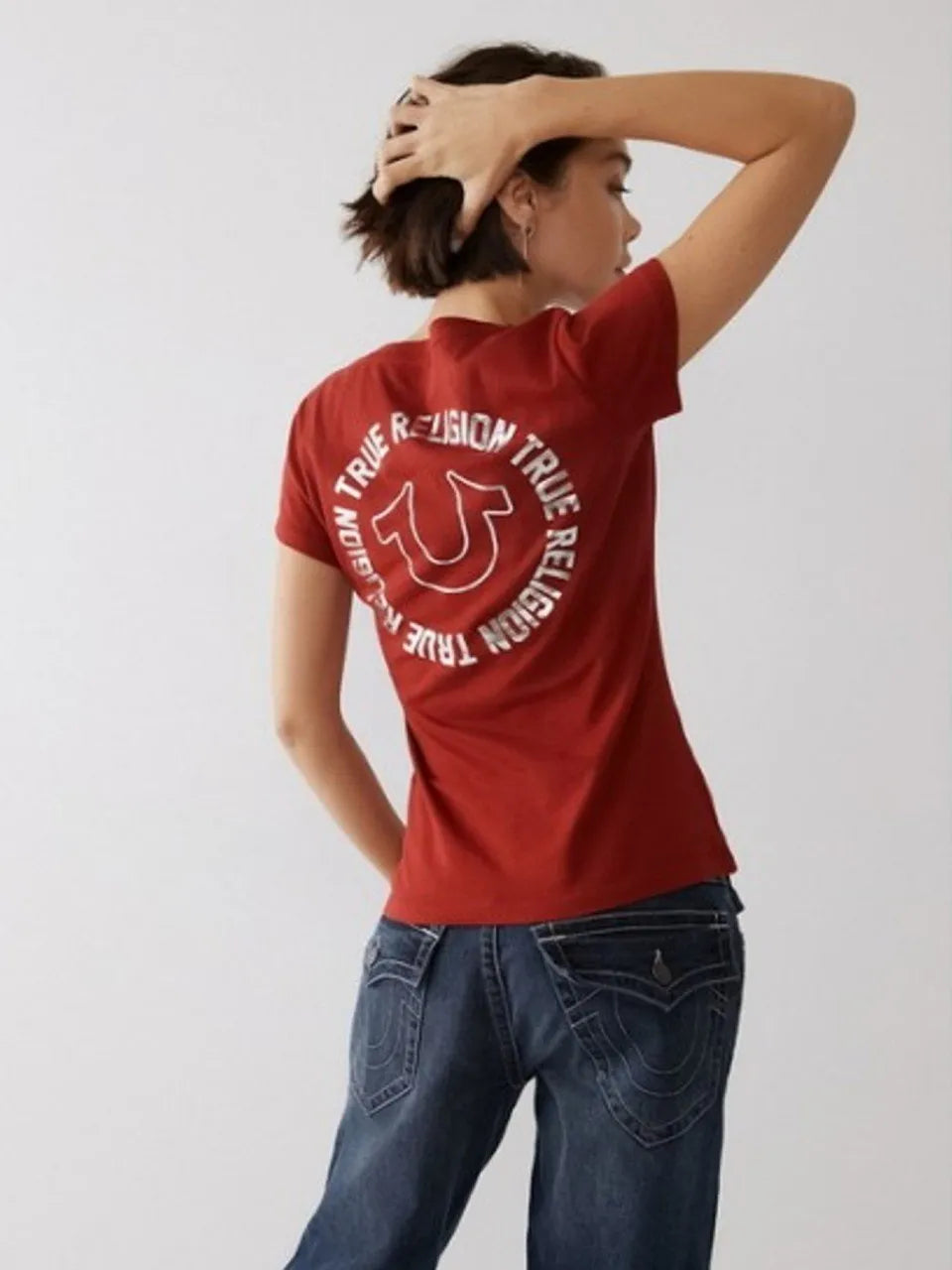 TR STAMP SLIM V NECK - TRUE RELIGION MEXICO