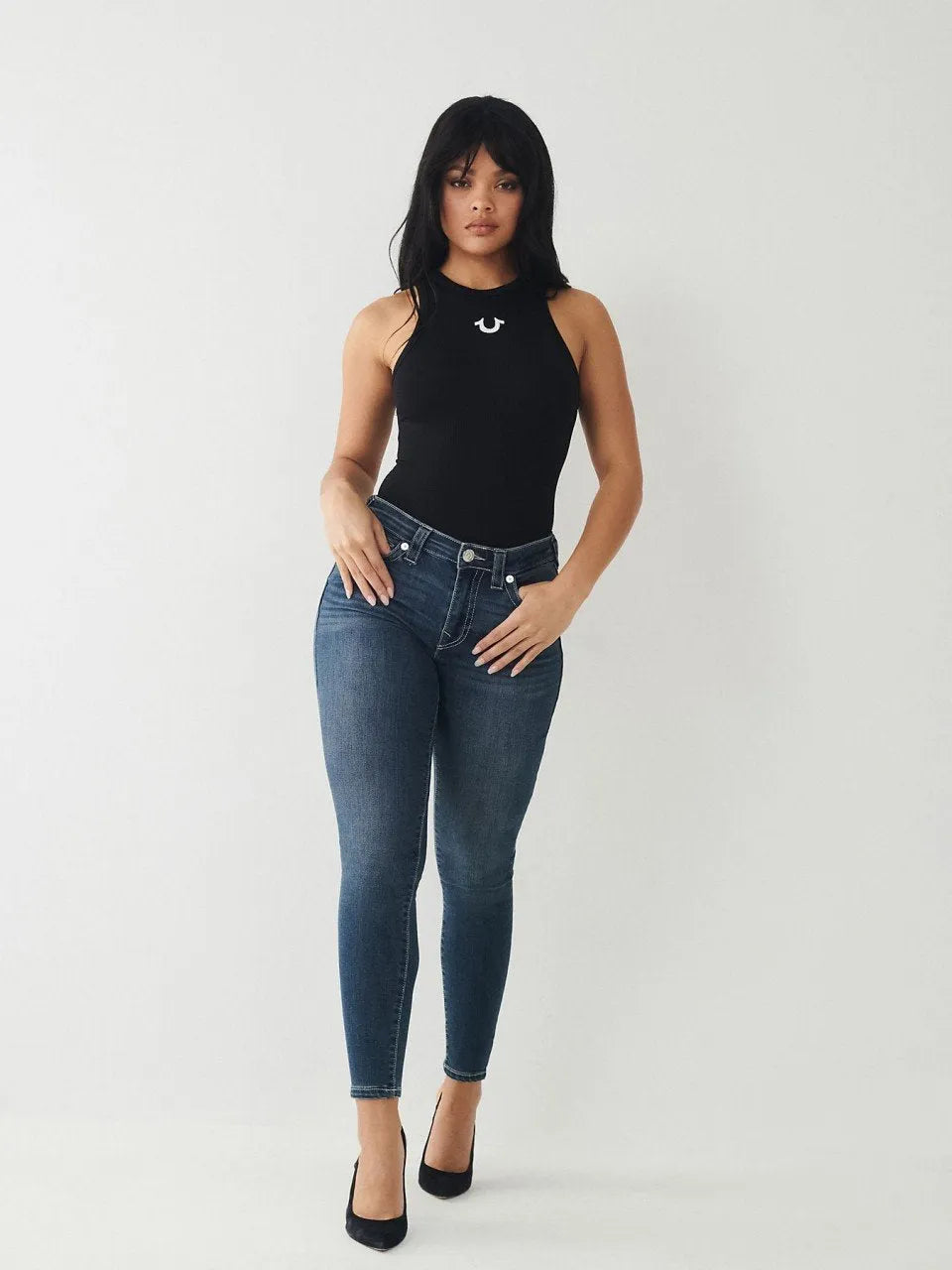 SEQUIN HALLE MID RISE SKINNY - TRUE RELIGION MEXICO