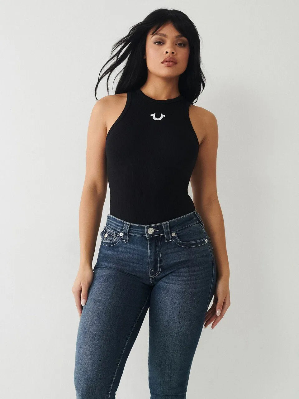 SEQUIN HALLE MID RISE SKINNY - TRUE RELIGION MEXICO