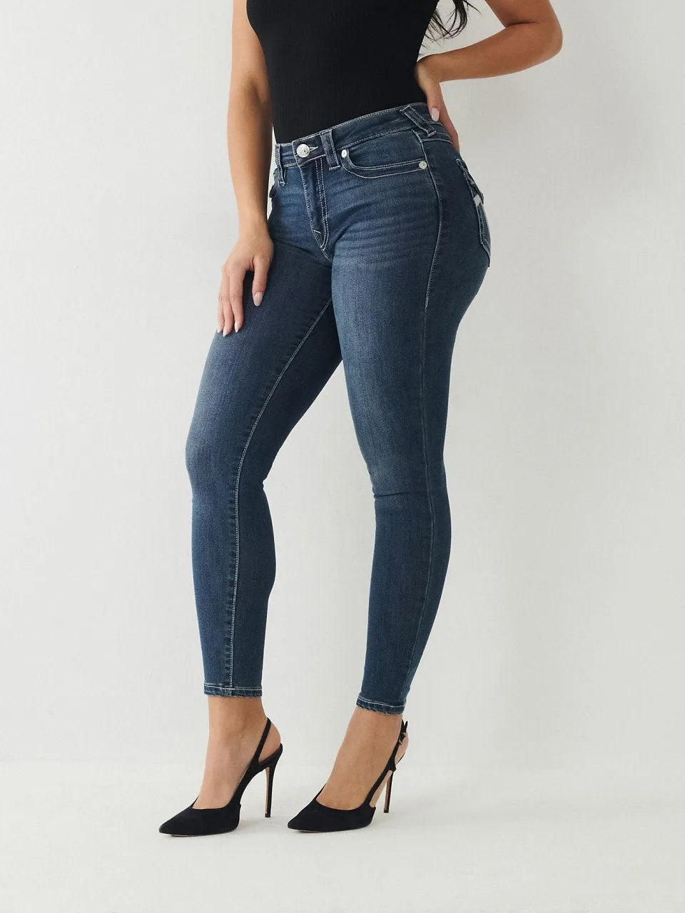 SEQUIN HALLE MID RISE SKINNY - TRUE RELIGION MEXICO