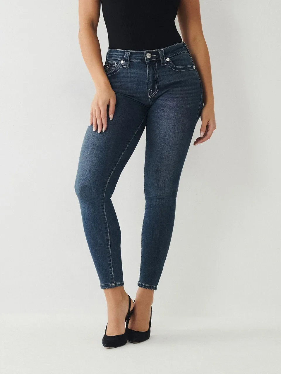 SEQUIN HALLE MID RISE SKINNY - TRUE RELIGION MEXICO