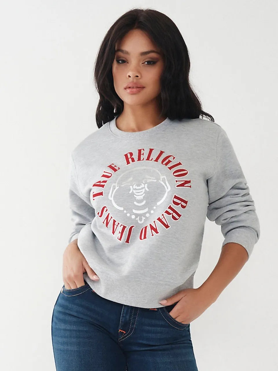 BUDDHA RELAXED PULLOVER - TRUE RELIGION MEXICO