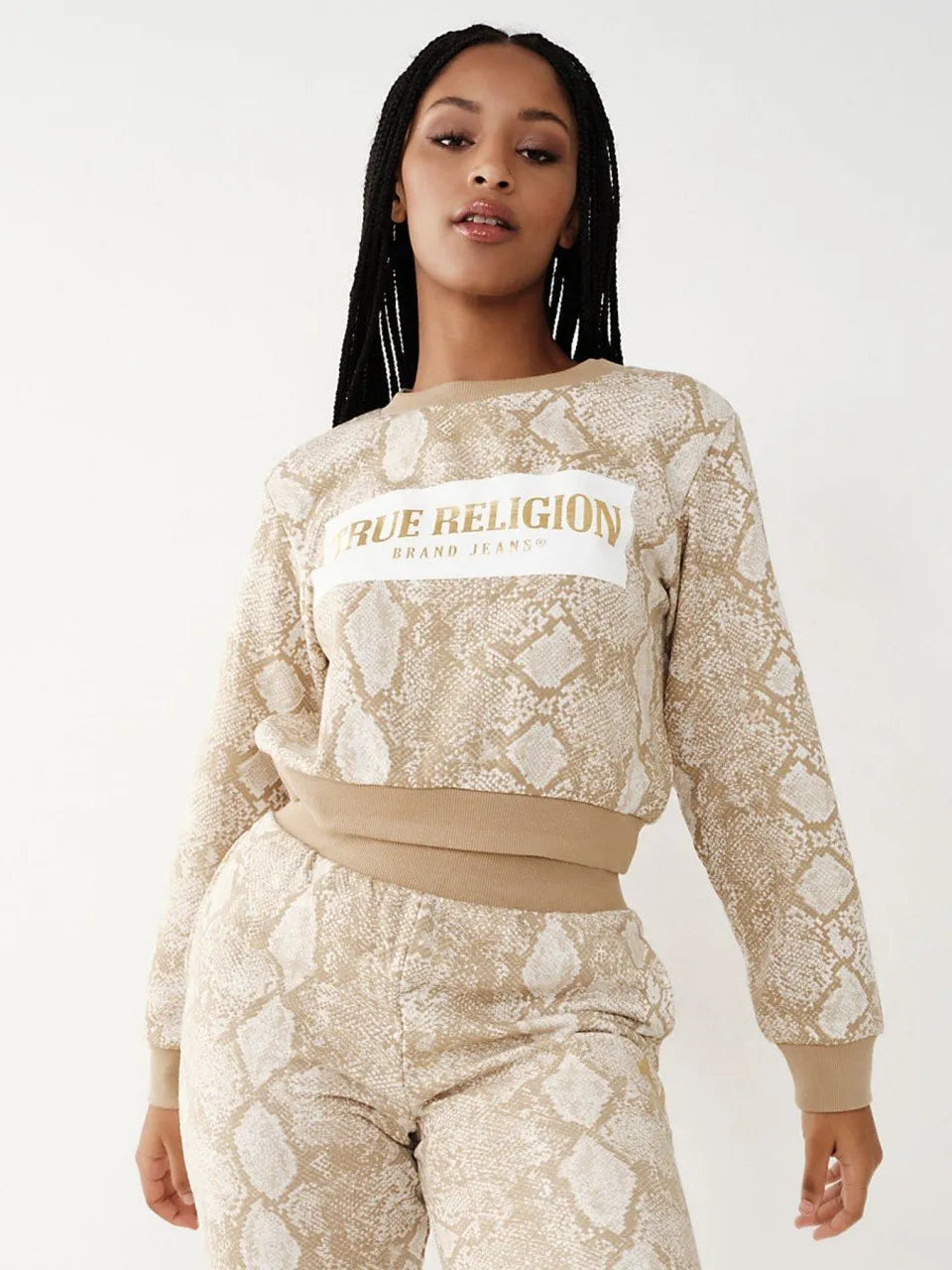 PYTHON SHRUNKEN SWEATSHIRT - TRUE RELIGION MEXICO