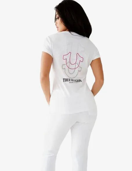 STACKED HS SLIM V NECK TEE - TRUE RELIGION MEXICO