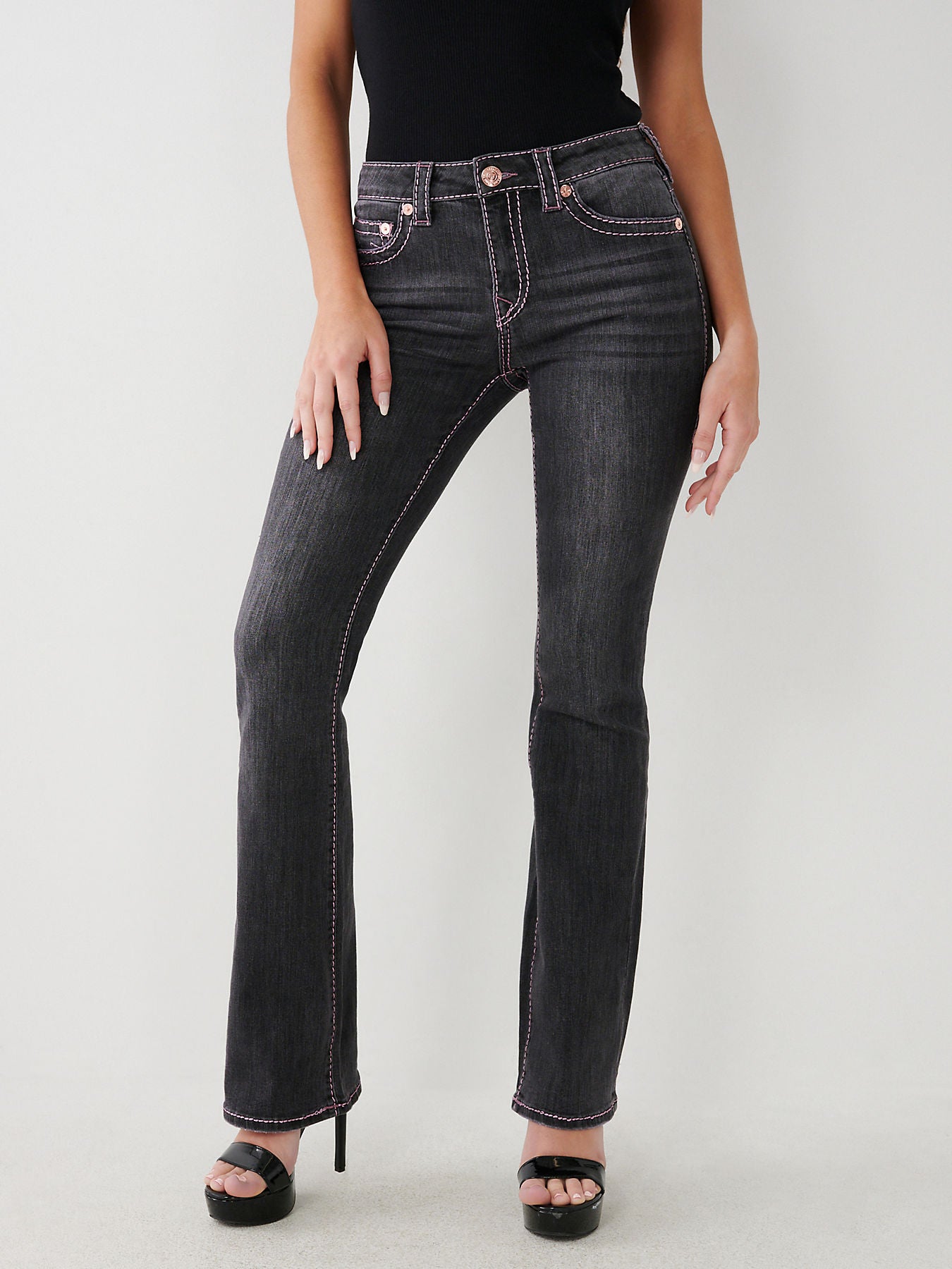 BECCA MR BOOTCUT LUREX BIG T