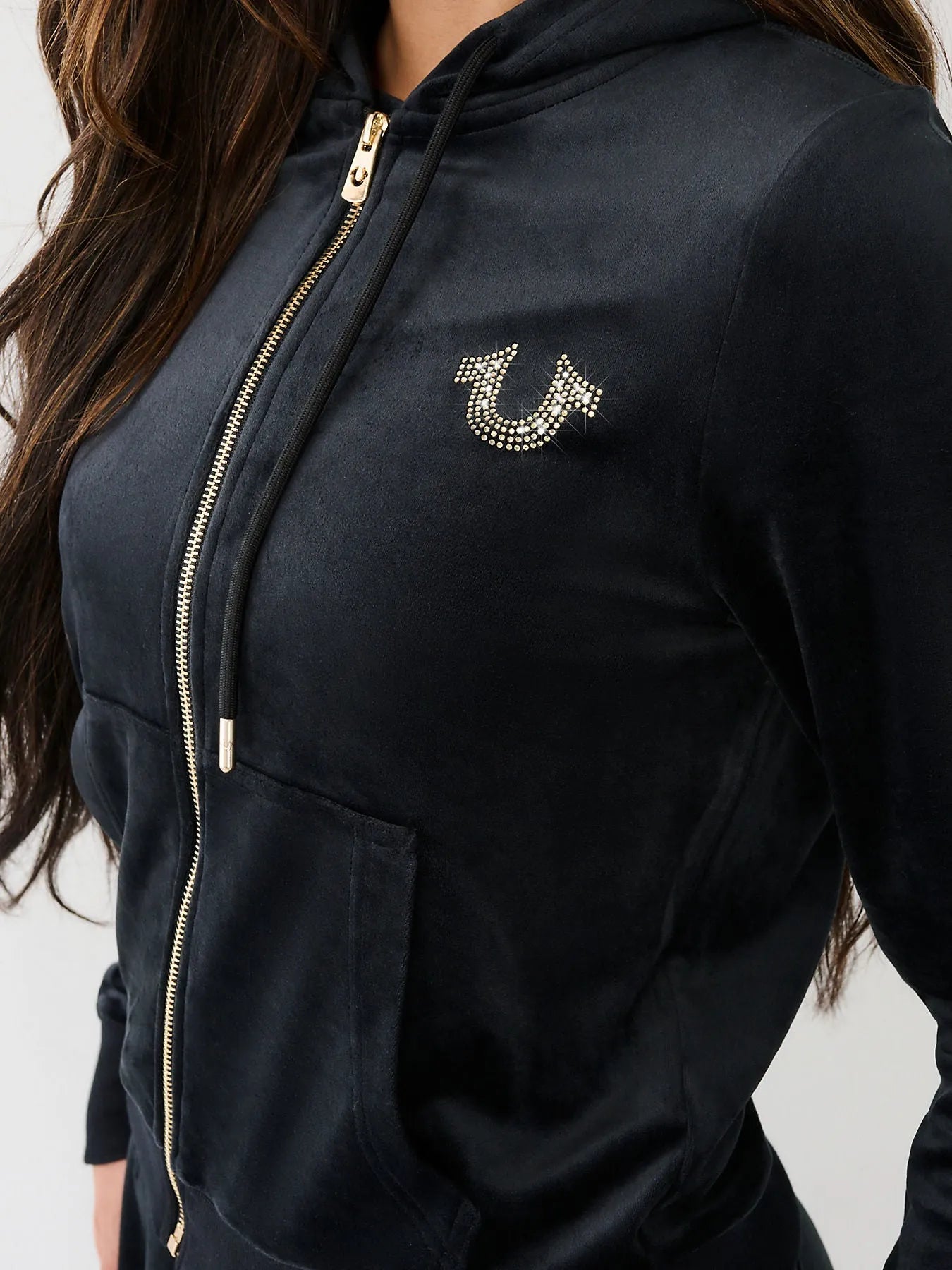 VELOUR CLASSIC ZIP HOODIE