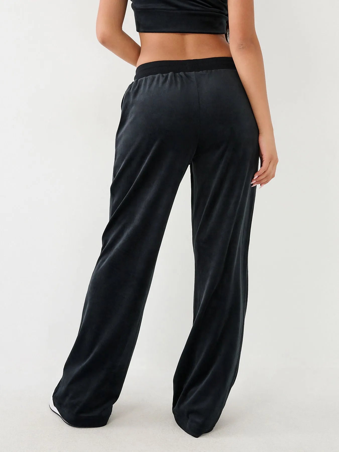 VELOUR STRAIGHT LEG PANTS