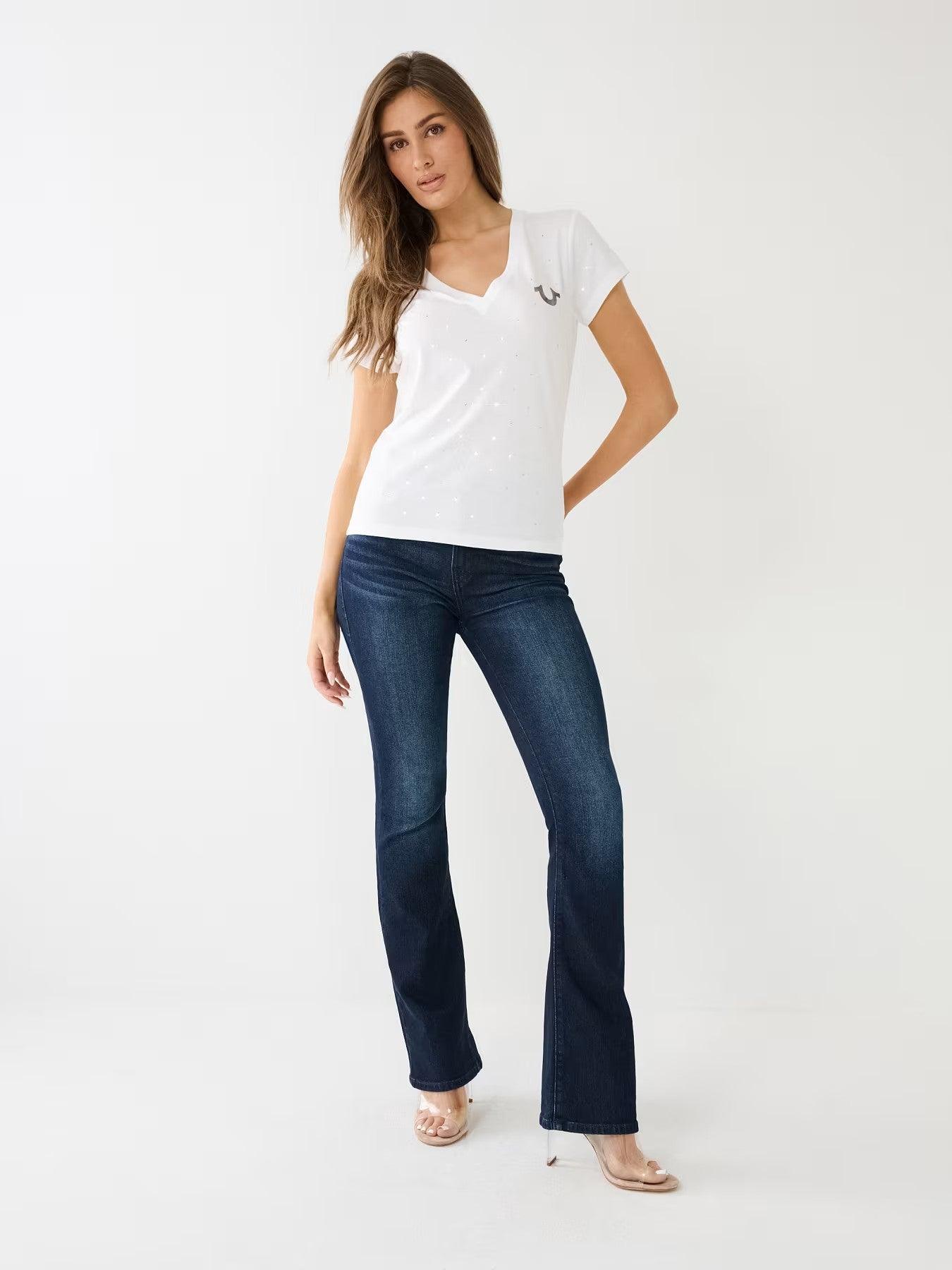 HS SLIM V NECK TEE - TRUE RELIGION MEXICO