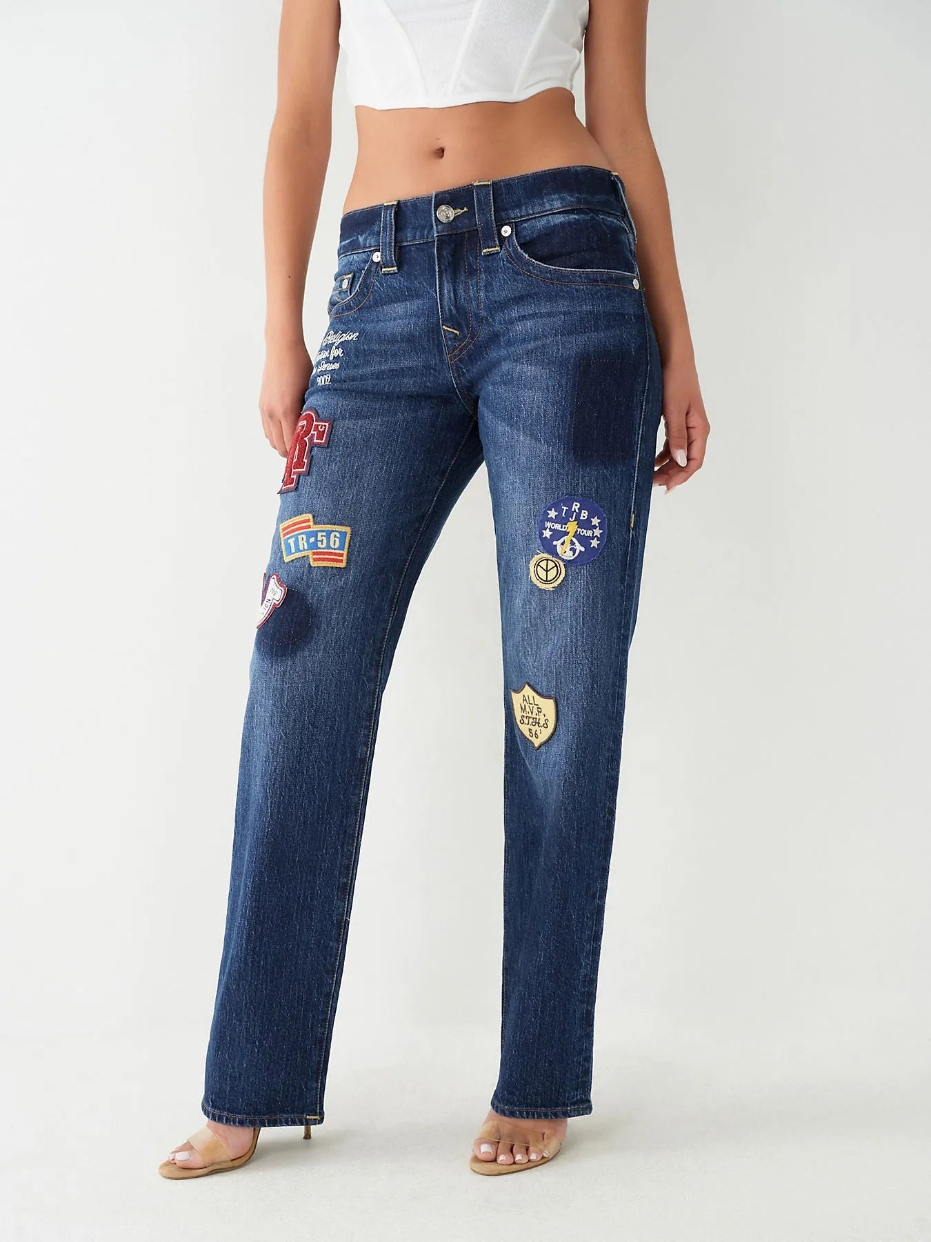 RICKI RELAXED ST W PATCHES - TRUE RELIGION MEXICO