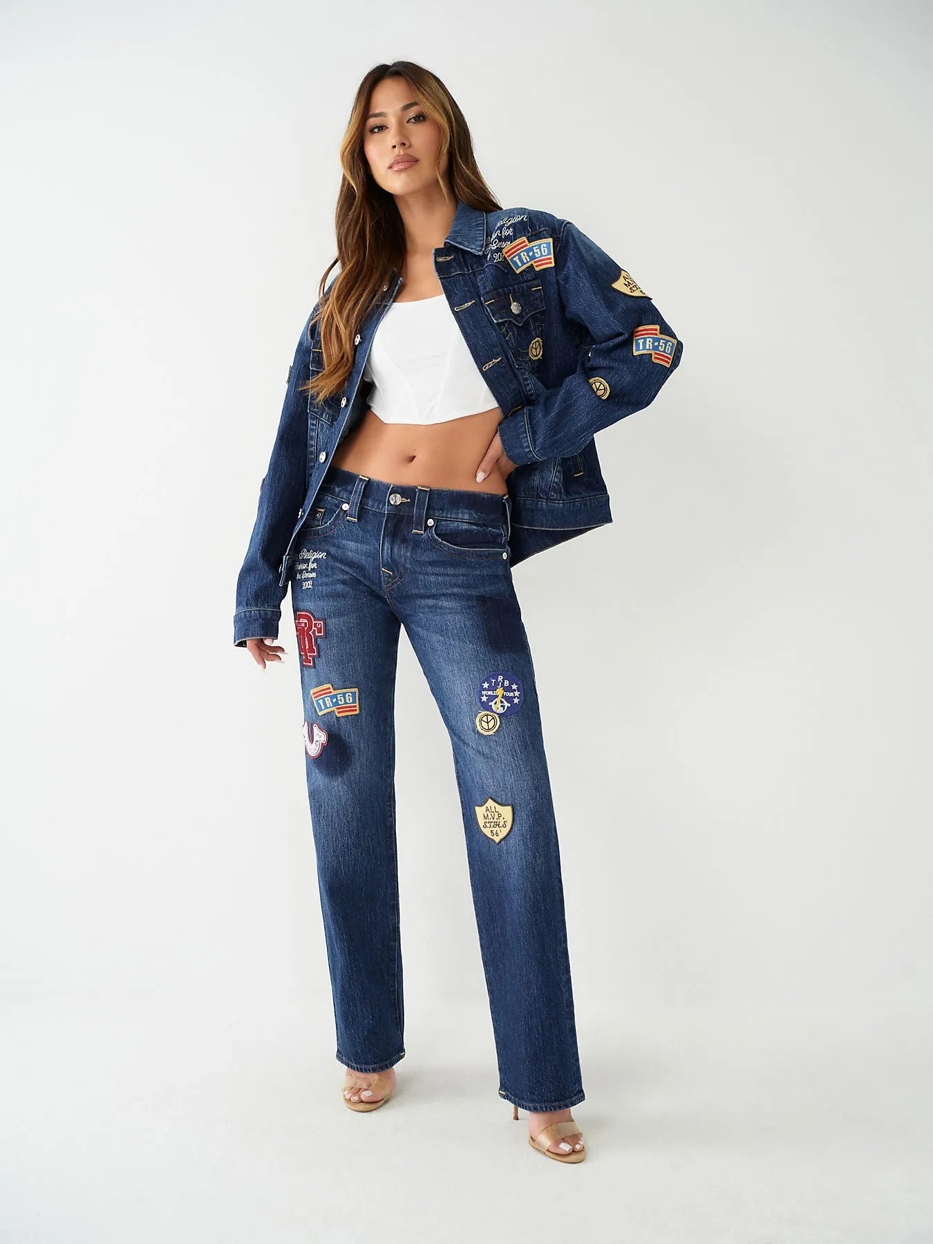 RICKI RELAXED ST W PATCHES - TRUE RELIGION MEXICO