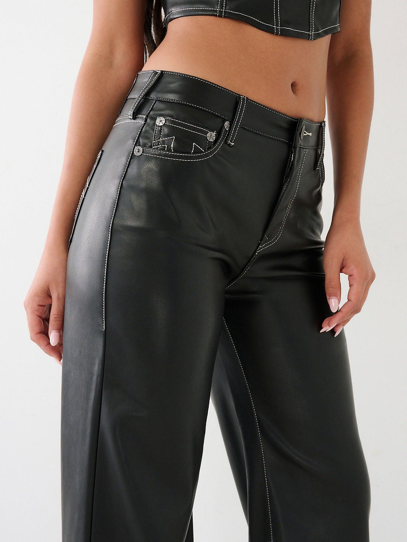 PU LEATHER LEILA HR WIDE LEG - TRUE RELIGION MEXICO