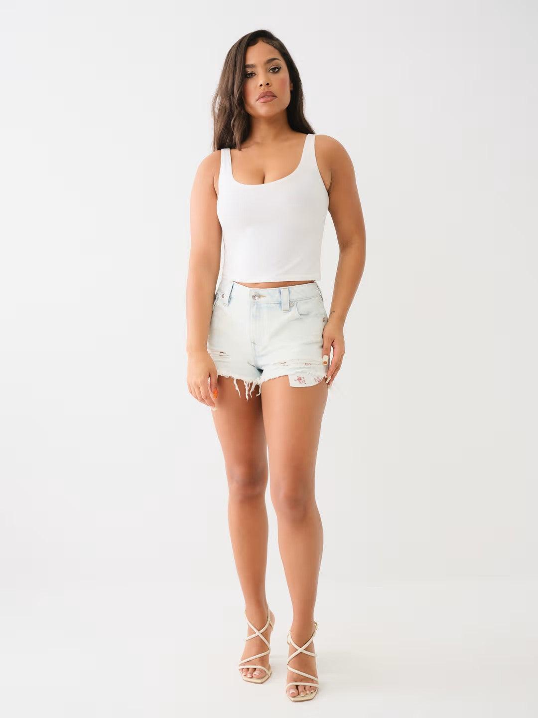 MID RISE BOOTY SHORT - TRUE RELIGION MEXICO