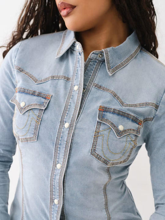 3N SLIM WESTERN SHIRT - TRUE RELIGION MEXICO