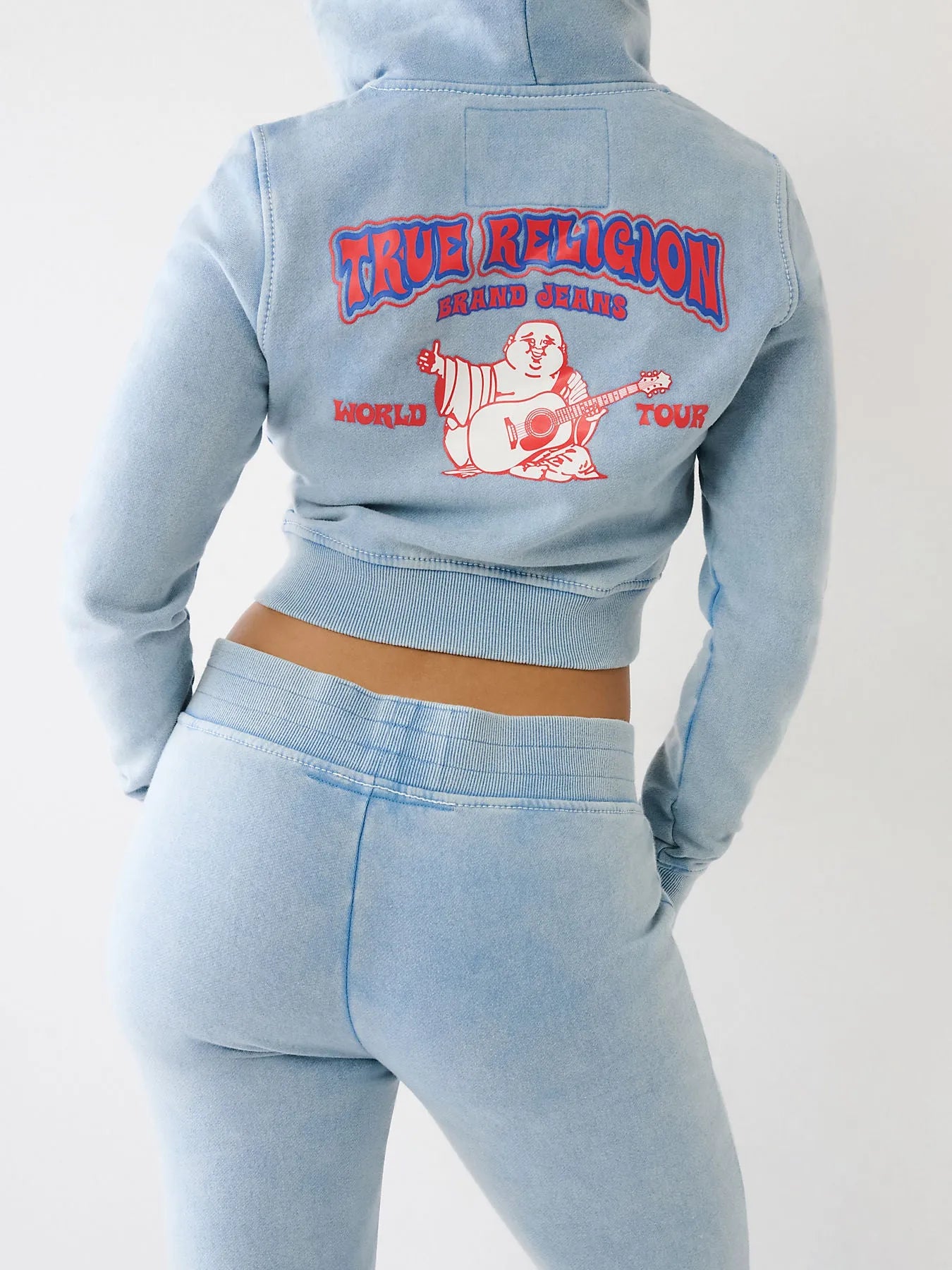 SHRUNKEN ZIP UP HOODIE BIG T