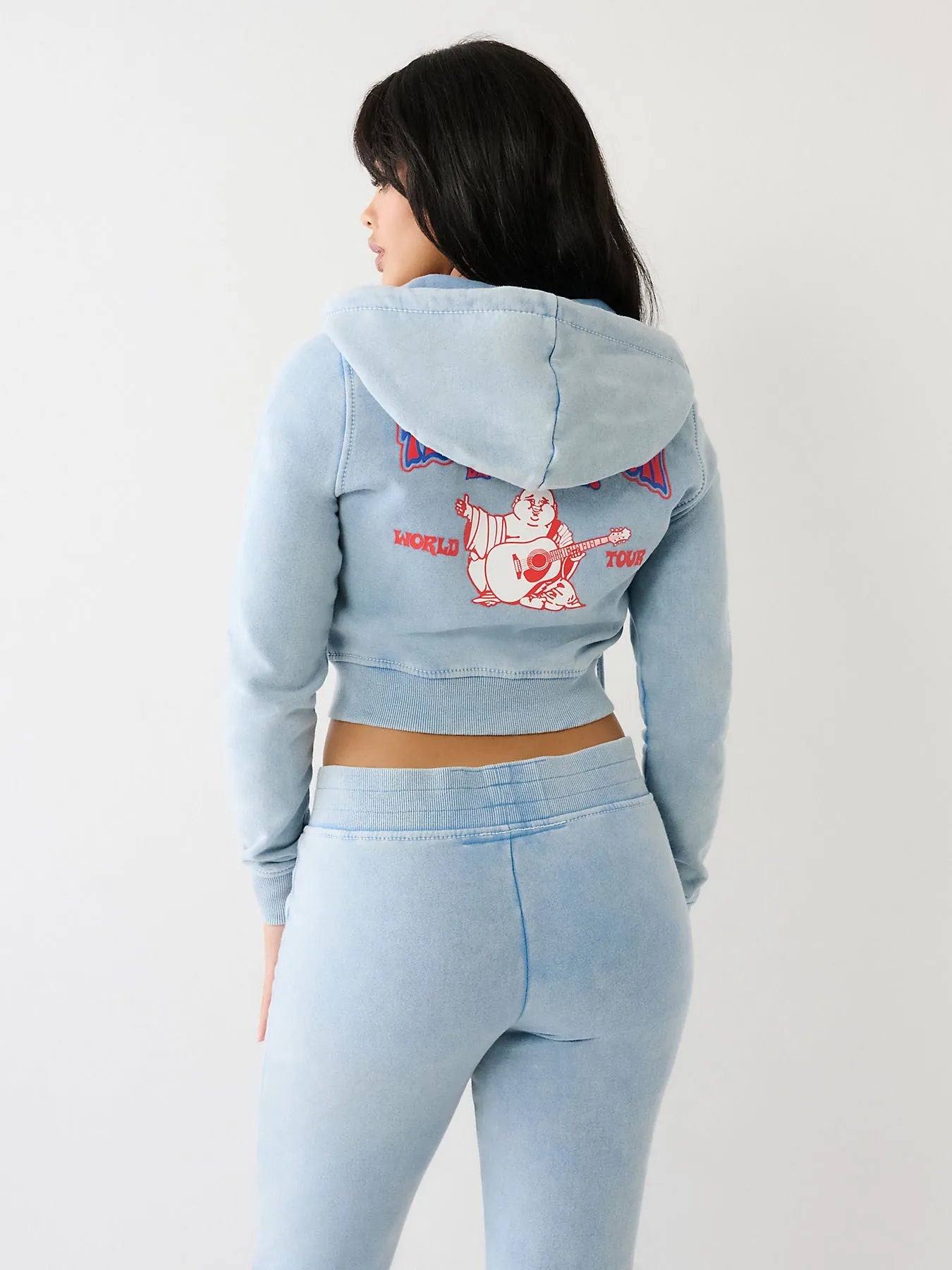 SHRUNKEN ZIP UP HOODIE BIG T