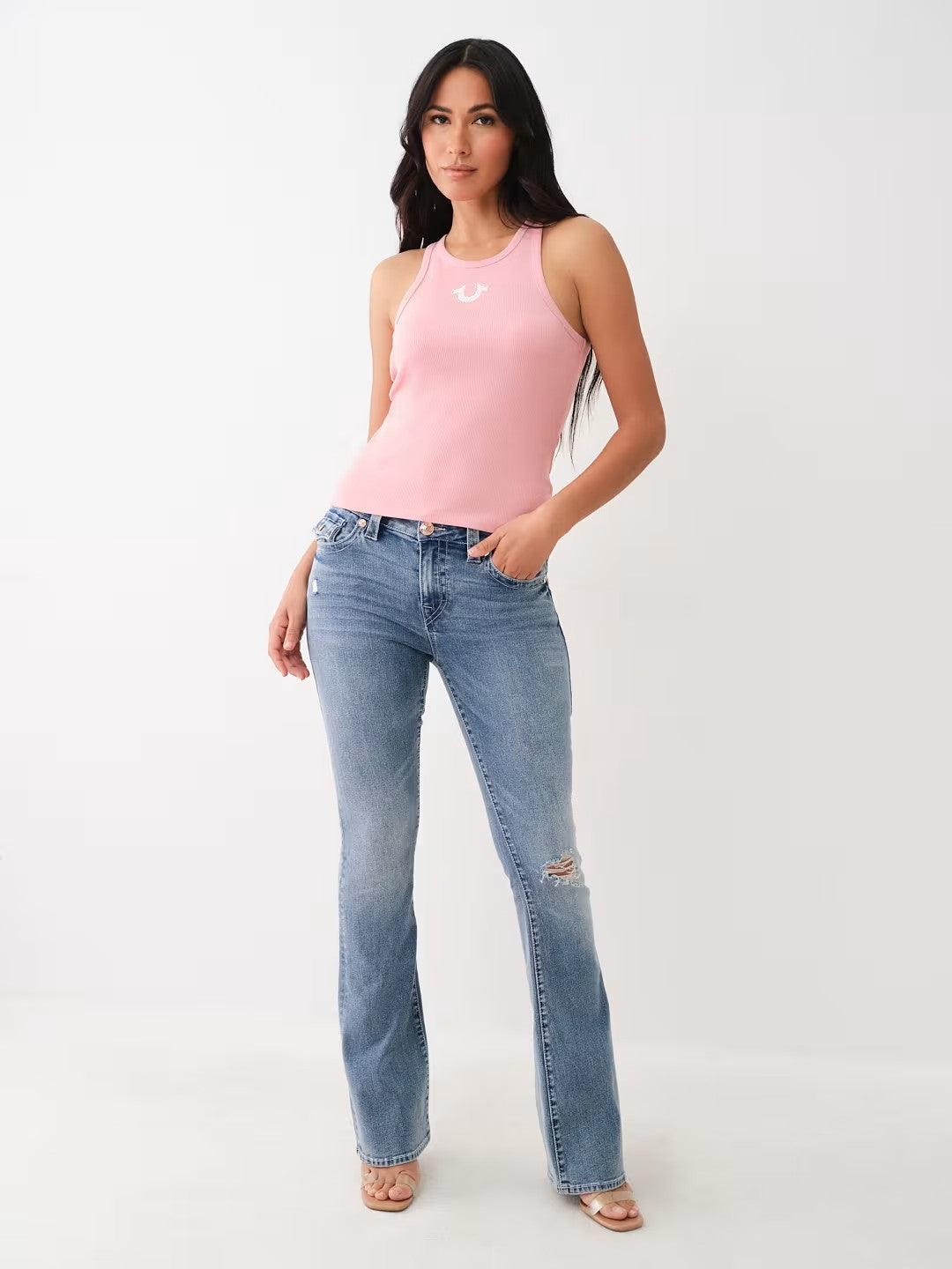 HORSESHOE GODDESS RIB TANK - TRUE RELIGION MEXICO