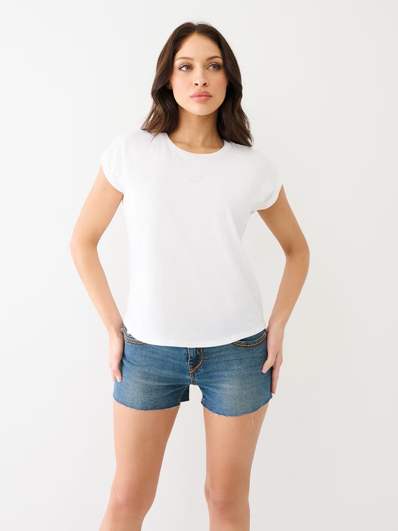 EMBROIDERY HS CUFF SLVS TEE - TRUE RELIGION MEXICO