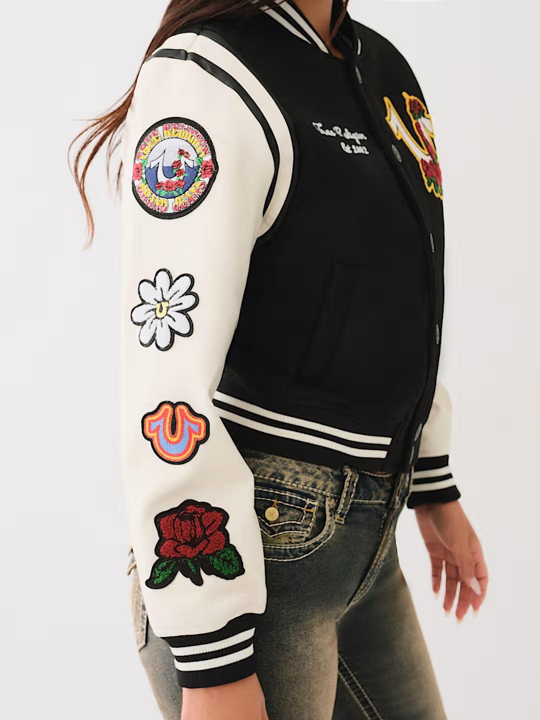 EMBROIDERED VARSITY JACKET - TRUE RELIGION MEXICO