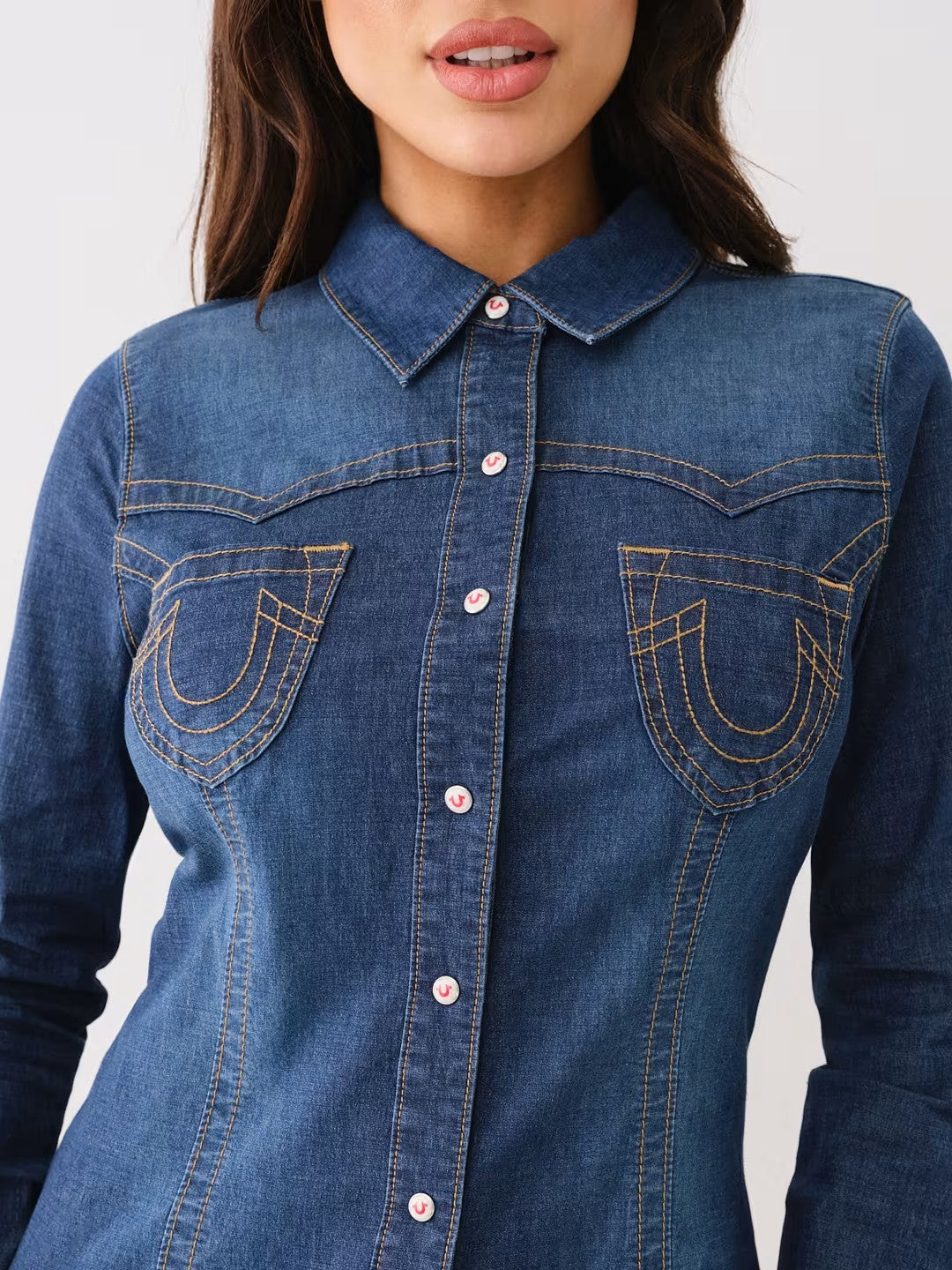 WESTERN FITTED DENIM SHIRT