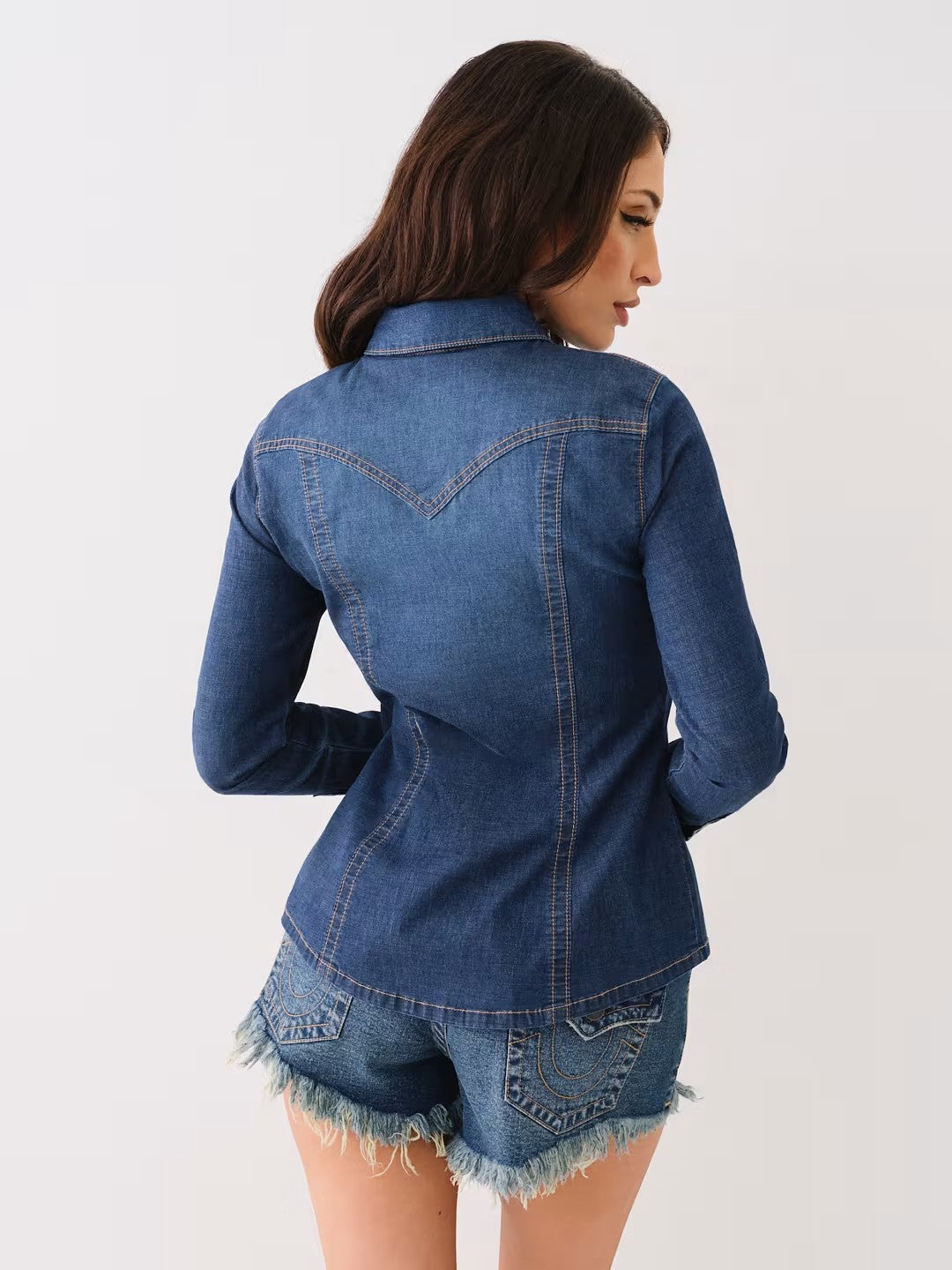 WESTERN FITTED DENIM SHIRT
