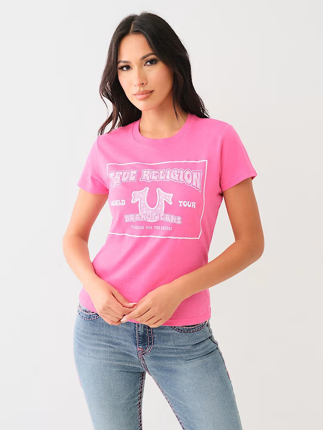 CRYSTAL RETRO HS SS CREW TEE - TRUE RELIGION MEXICO