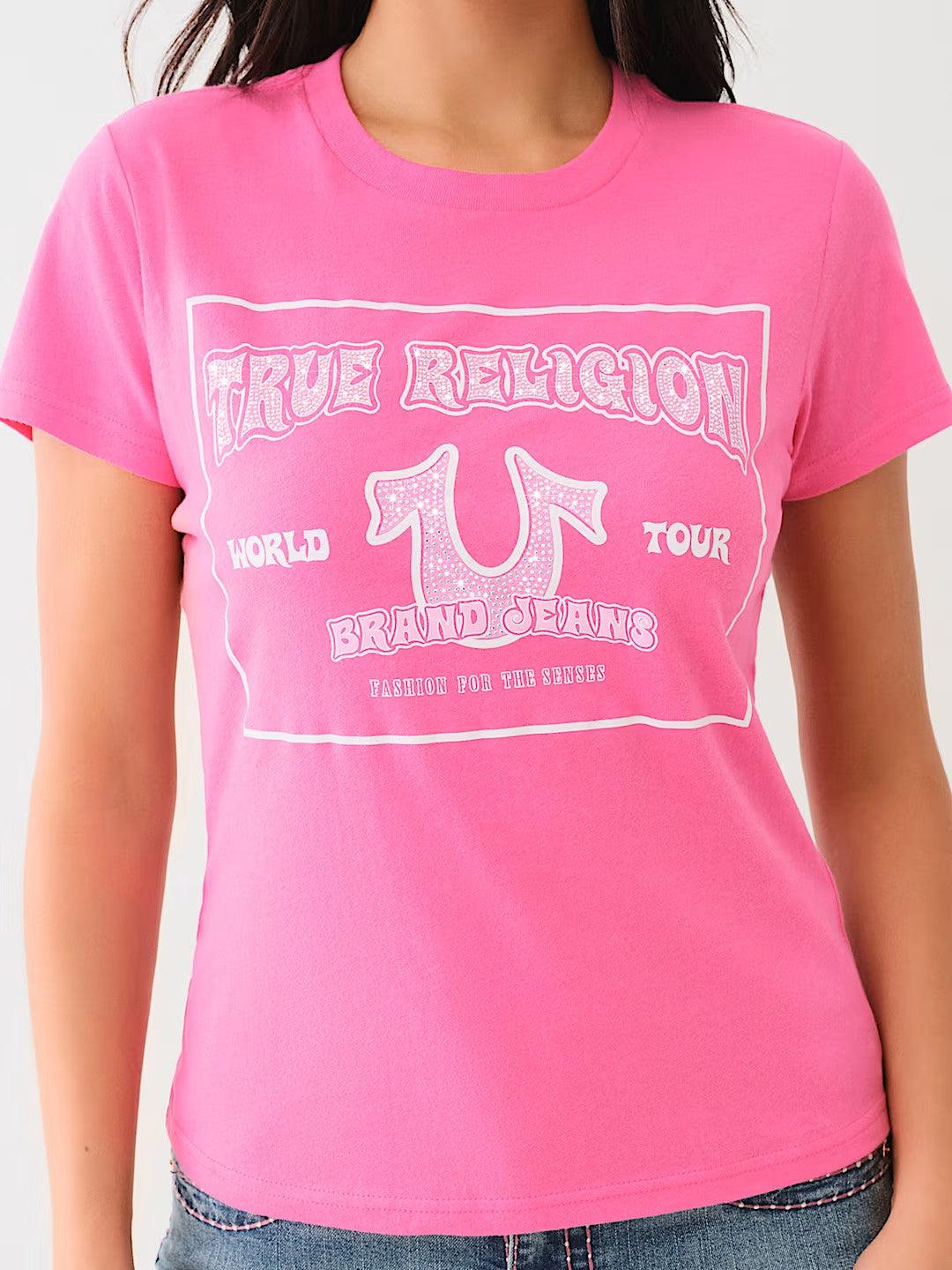 CRYSTAL RETRO HS SS CREW TEE - TRUE RELIGION MEXICO