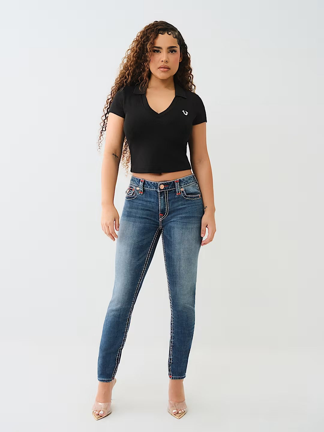 HS POLO DEEP V RIB TOP