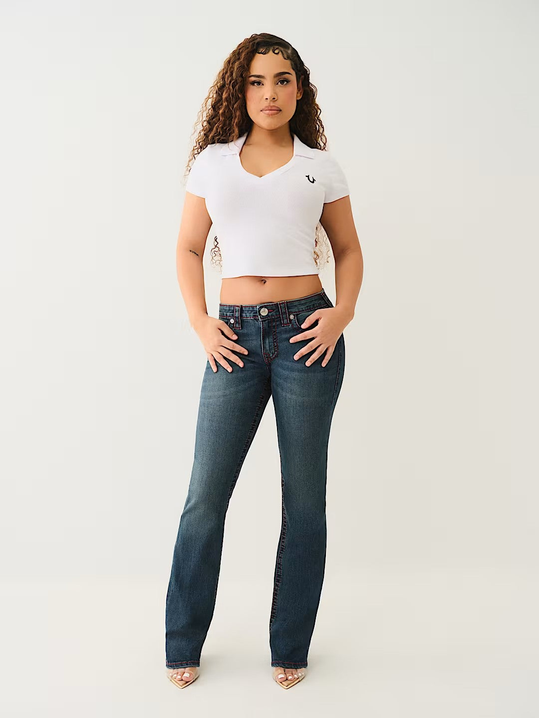HS POLO DEEP V RIB TOP