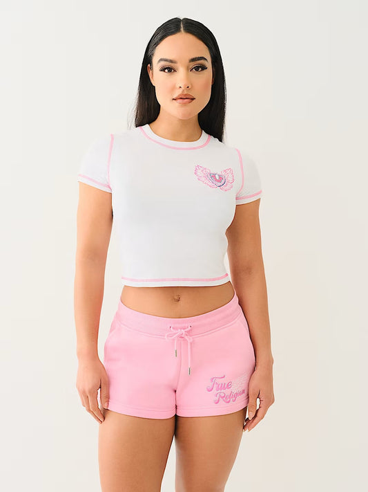 CONTRAST STITCH WING SS BBY TE