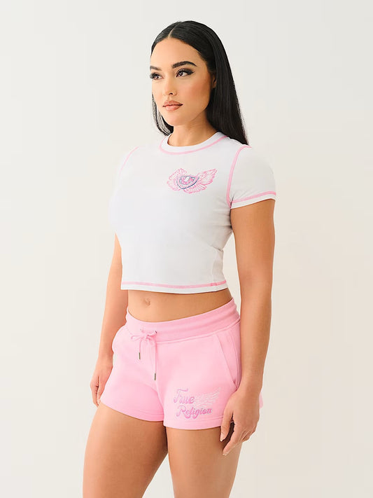 CONTRAST STITCH WING SS BBY TE