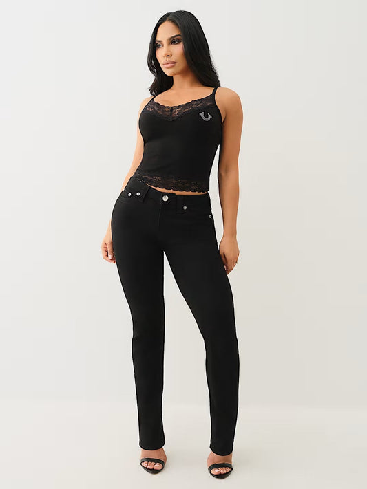 HS CRYSTL EMBROIDERY LACE TANK