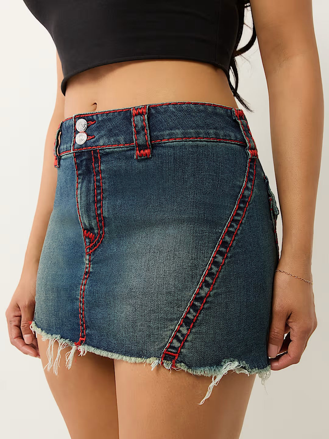TWISTED SEAM MINI SKIRT SUP T