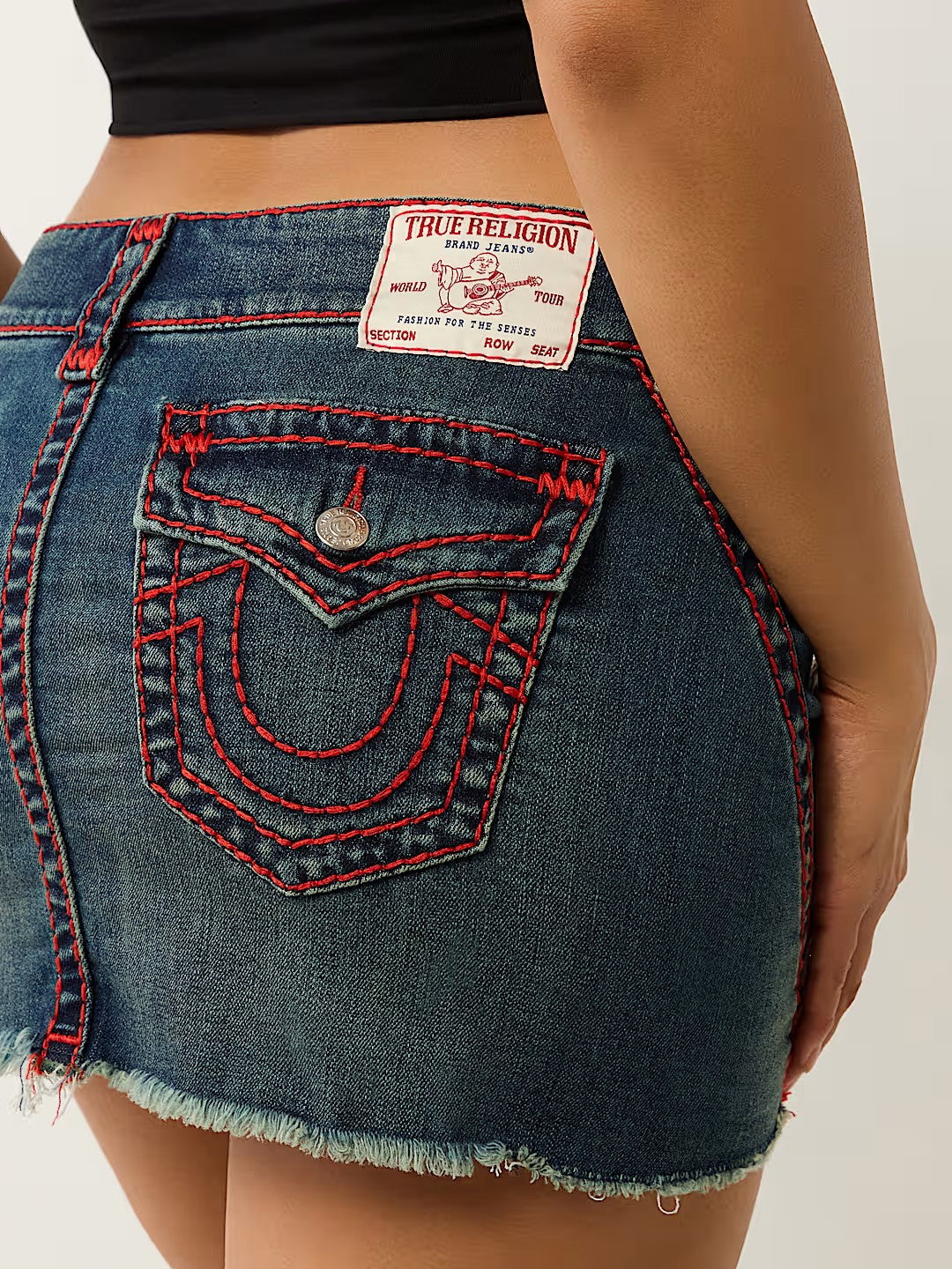 TWISTED SEAM MINI SKIRT SUP T