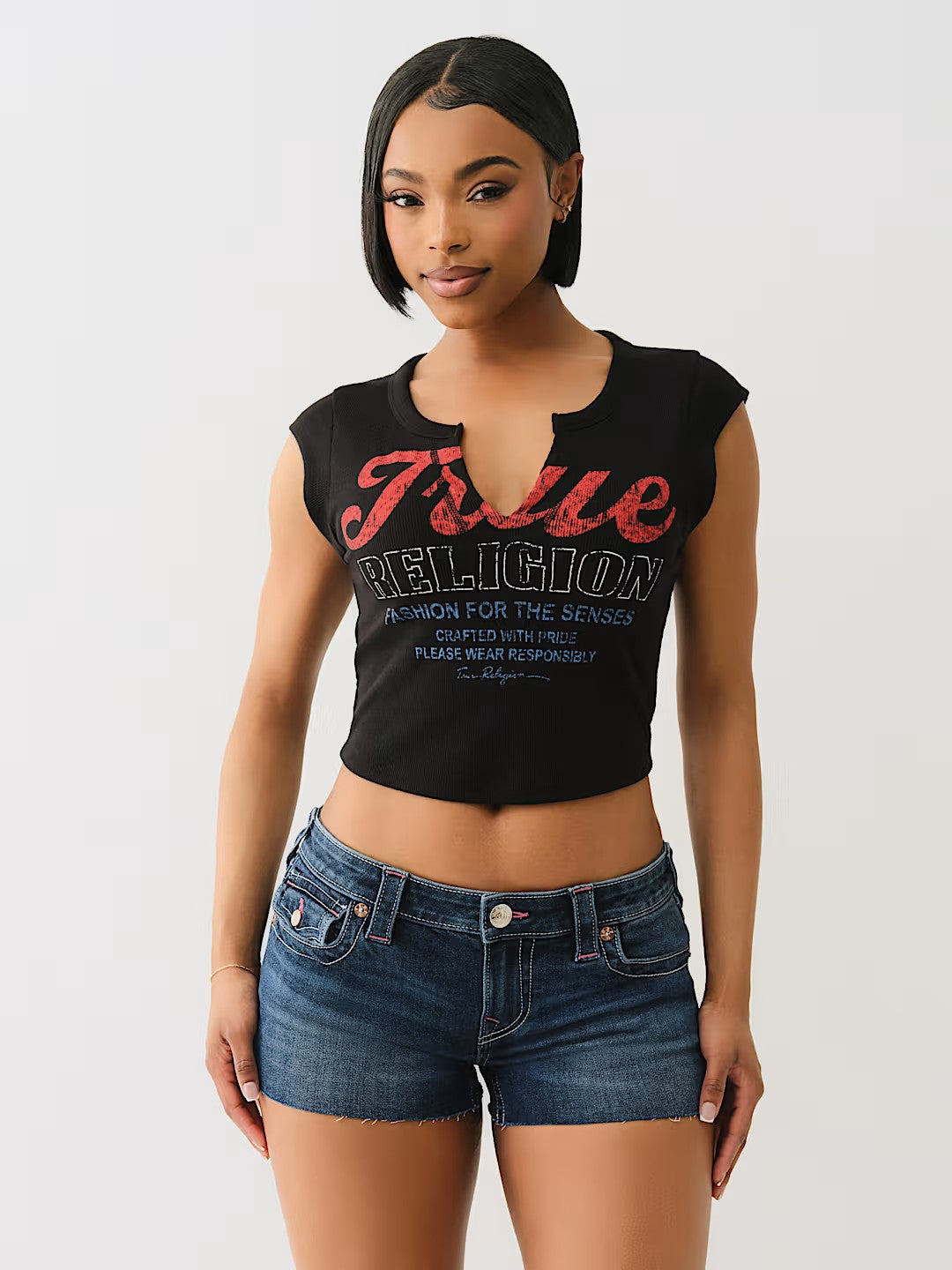 VINTAGE TR V NOTCH RIB TOP