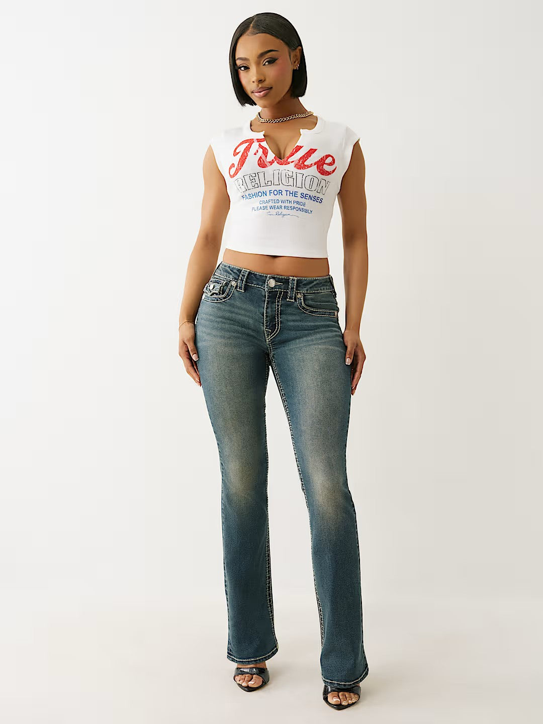 VINTAGE TR V NOTCH RIB TOP