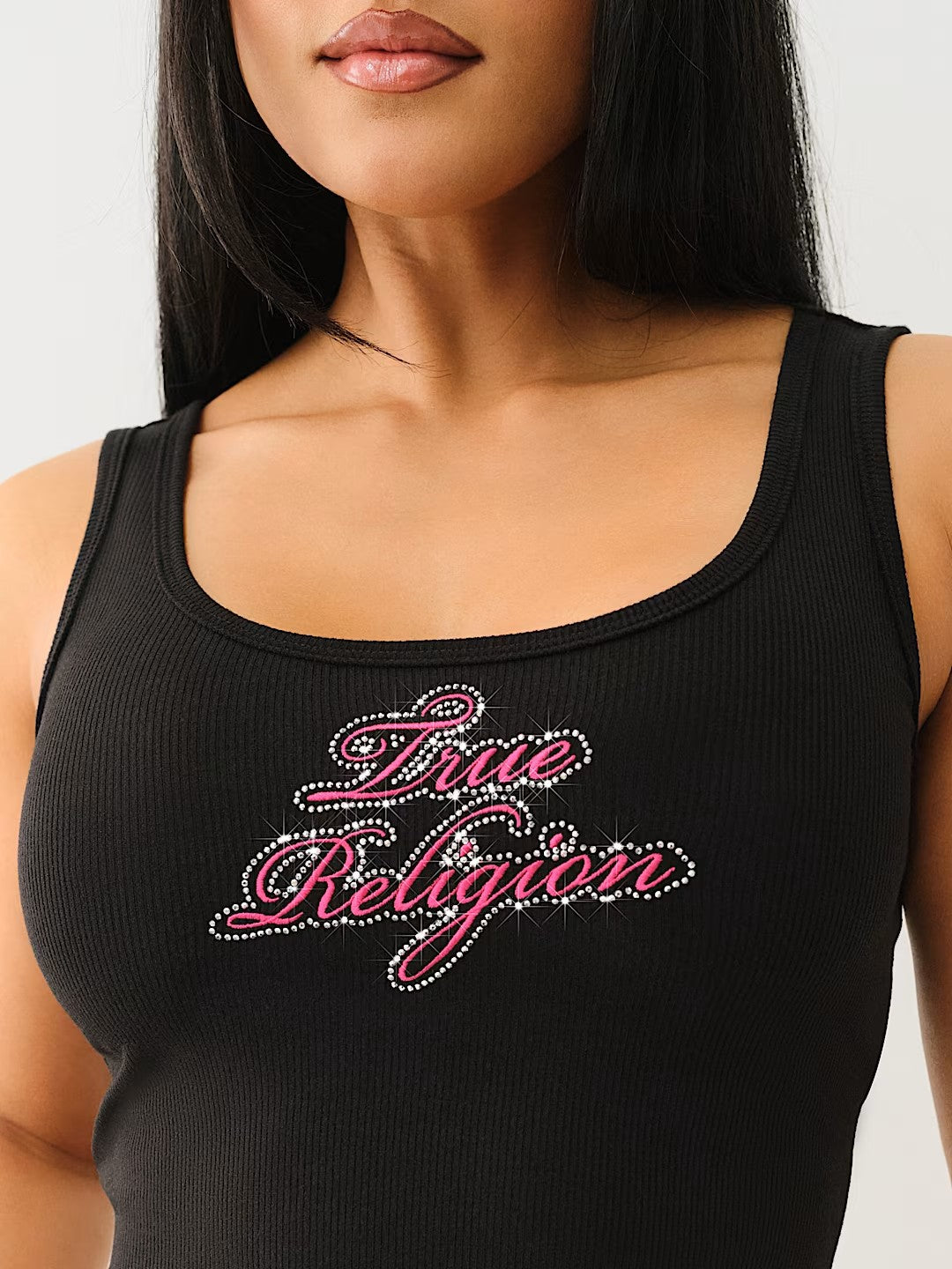TR CRYSTAL EMB RAW HEM TANK