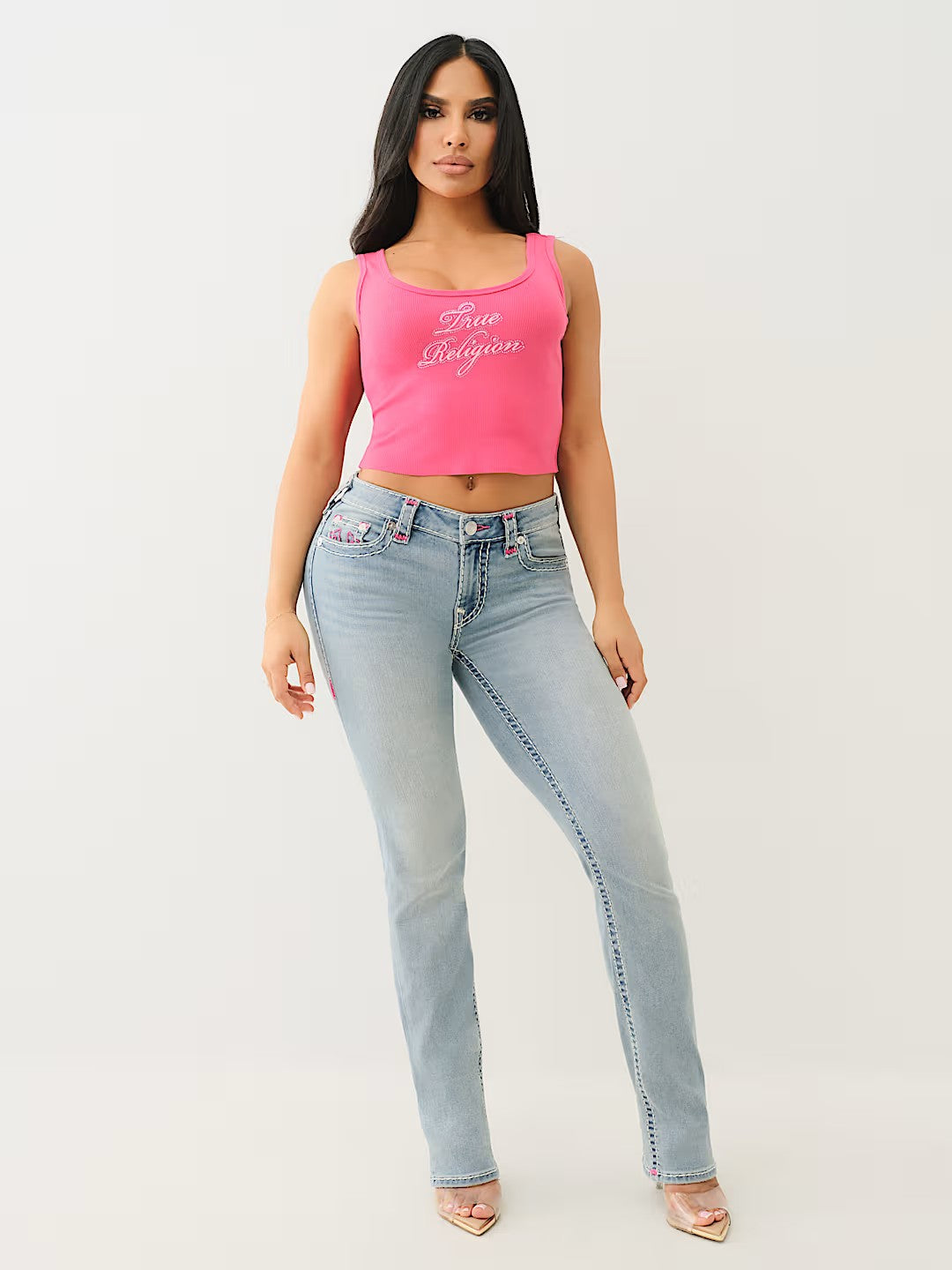 TR CRYSTAL EMB RAW HEM TANK